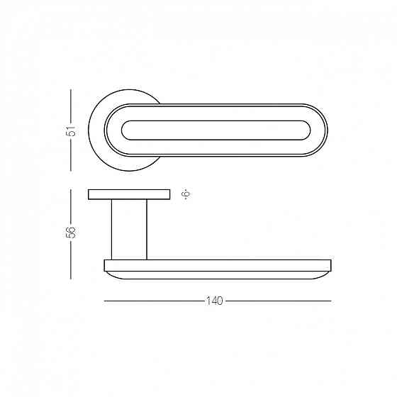 РУЧКА ДЛЯ ДВЕРЕЙ НА РОЗЕТЦІ MARMO Київ