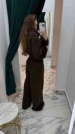 Женский теплый повседневный комбинезон из флиса Шоколадный, 42/46 Одесса