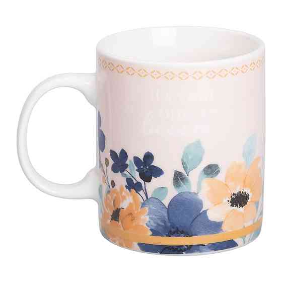 Liling Rongxiang Ceramic Чашка порцелянова з квітковим принтом 400 (мл) для чаю та кави RX-N240 Коломыя