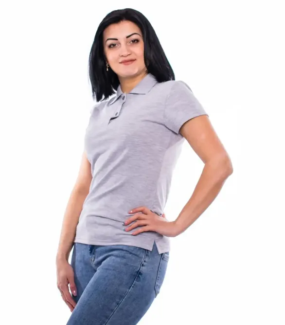 Жіноча футболка Поло Bono 400119 48, Сірий Київ - фото 1