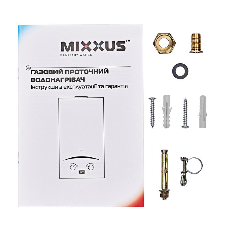 Газова колонка Mixxus GWH-0112 BASIC WHITE димохідна 12 л/хв   ( WH0029 ) 29358 Харків - фото 4