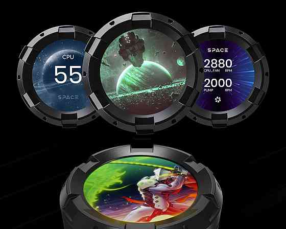 Система водяного охолодження ID-Cooling Space LCD SL360 Чорний Харьков