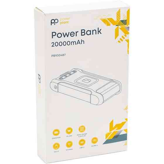 Універсальна мобільна батарея PowerPlant 20000 mAh, Wireless, Solar panel (PB930487) ( 29229 ) Харків