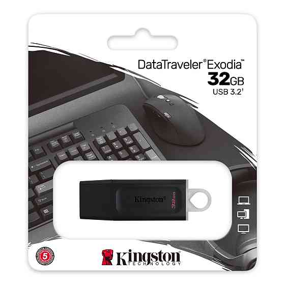Flash Kingston USB 3.2 DT Exodia 32GB Black/White Киев