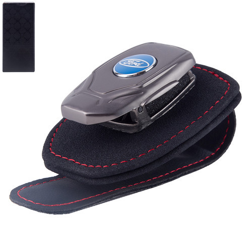 Кожаный держатель-зажим для очков FORD Харьков - изображение 1