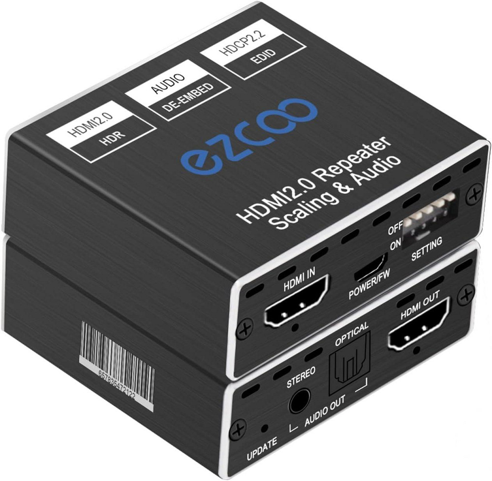 HDMI 2.0 аудіо-екстрактор 4K 60Hz, SPDIF 5.1CH, 3.5 мм L/R, HDR, EDID, HDCP 2.2, сумісність з PS5, Xbox, Apple TV Київ - фото 3