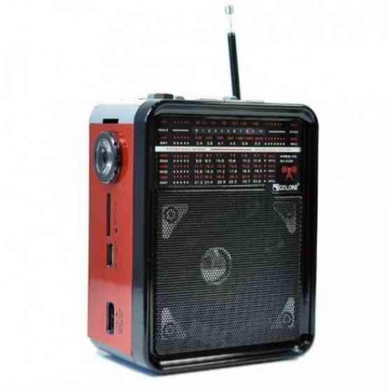 Радиоприемник колонка Golon RX-9100 с фонариком Красный Винница