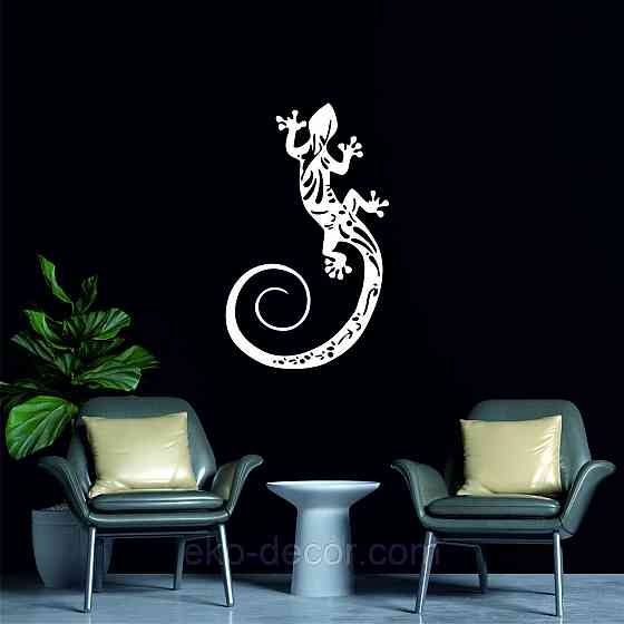 Декоративне настінне 3D Панно «Ящірка» Декор на стіну з об'ємом Київ