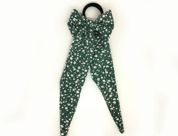 Гумка бант для волосся зелена Твіллі Київ - фото 1