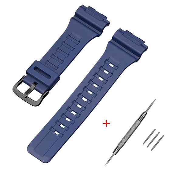 Ремешок для Casio AE-1000W Dark Blue BK SBR Киев