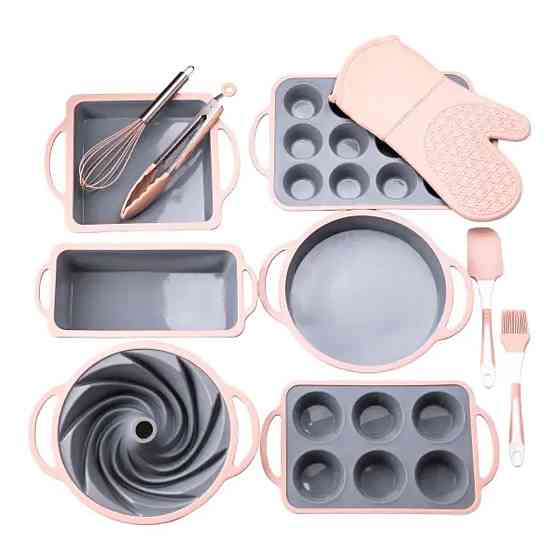 TS Kitchen Силіконовий набір форм для випічки з антипригарним покриттям з кухонним приладдям та Киев