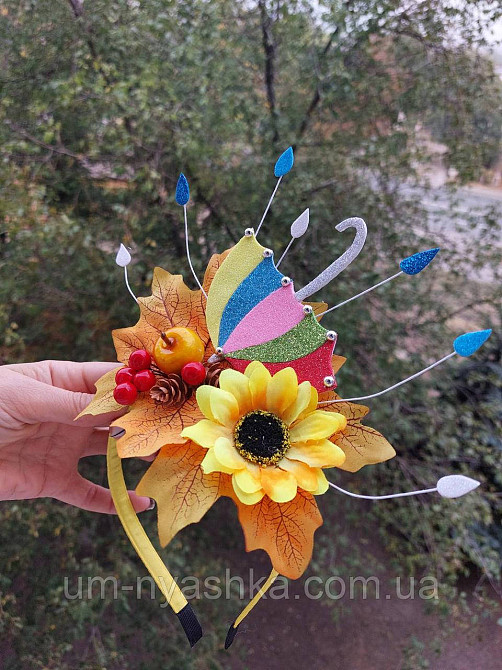 Обруч ободок Зонтик Осень Дождик Кривой Рог - изображение 2