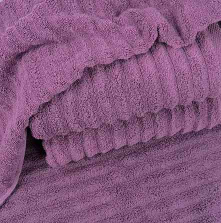 Рушник махровий GM Textile 50x90см Преміум якості Зеро Твіст 550г/м2 (Темно-Бузковий) Суми