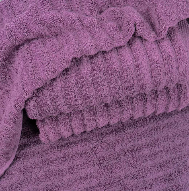 Рушник махровий GM Textile 50x90см Преміум якості Зеро Твіст 550г/м2 (Темно-Бузковий) Суми - фото 2