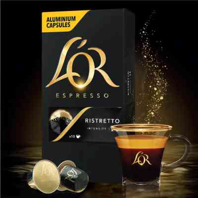 Кофе L'OR Espresso Ristretto 100% Арабика в капсулах 10 шт (8711000891643) Винница