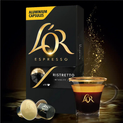 Кава L'OR Espresso Ristretto 100% Арабіка в капсулах 10 шт (8711000891643) Вінниця - фото 4