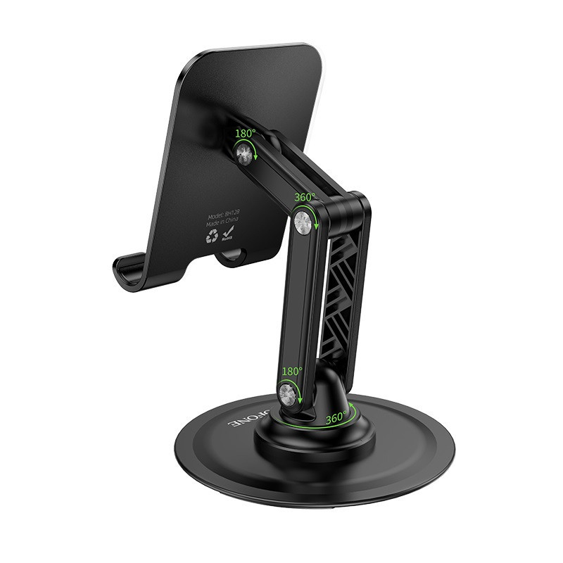 Тримач для телефона BOROFONE BH128 Admirado dual-axis rotating desktop stand Black Одеса - фото 5