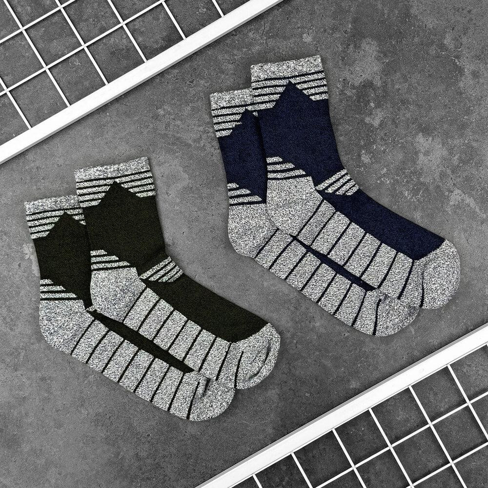 Сині з сірими вставками чоловіча шкарпетки спортивні Pobedov Heat Київ - фото 5