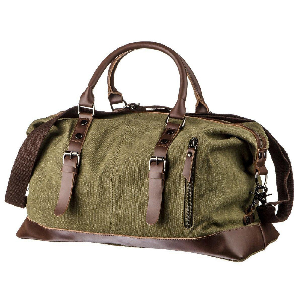 Дорожня сумка текстильна Зелена (Vintage) Київ - фото 2