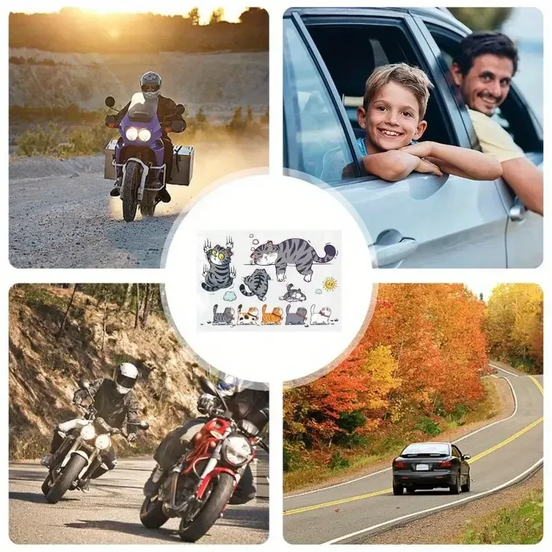 Наклейки для автомобиля с котиками — смешные деколи 29×21 см Киев - изображение 2
