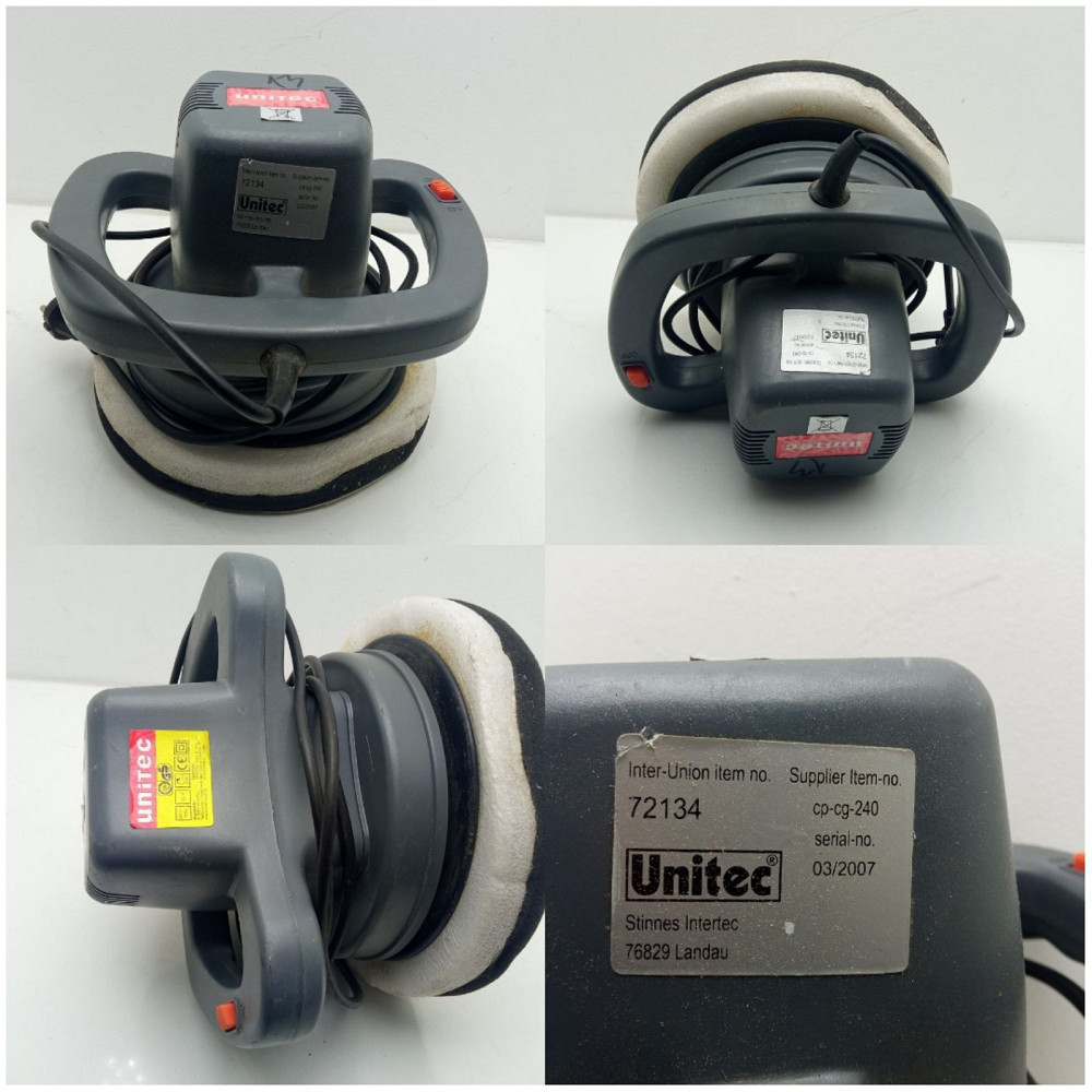 Полірувальна машина Unitec 72134 (Б клас) Луцьк - фото 1