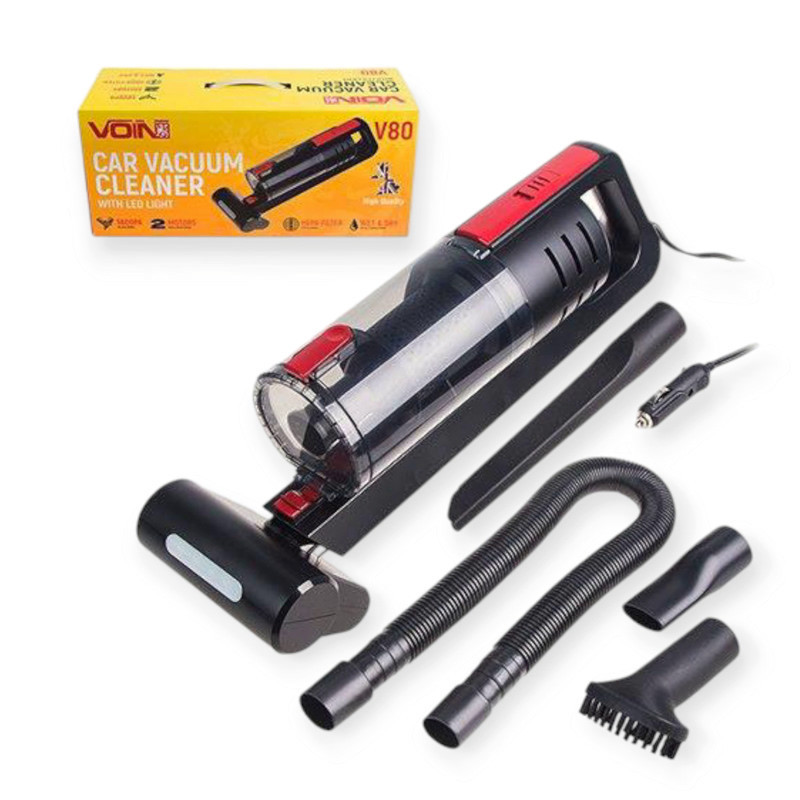 Пылесос 120w сухая и влажная чистка, 4 насадки, фильтр, 2 мотора, led подсветка v-80 Мукачево - изображение 1