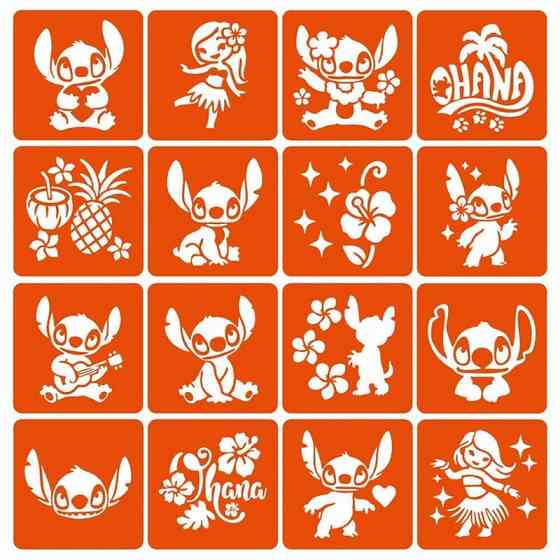 Набор трафаретов для био-тату 