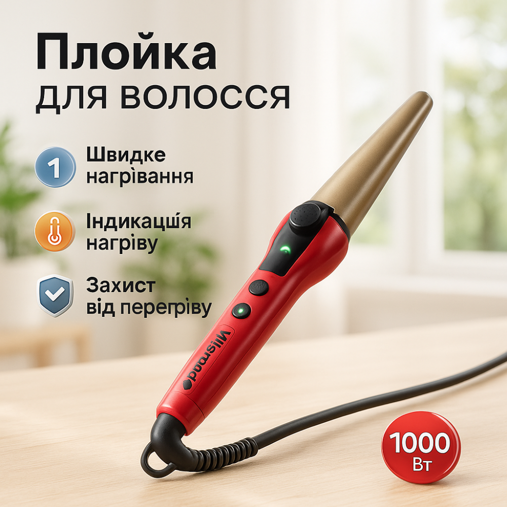Плойка для волосся для локонів ViLgrand VHC-3041LC 40Вт Професійні щипці завивки волосся VX-94 Львів - фото 12