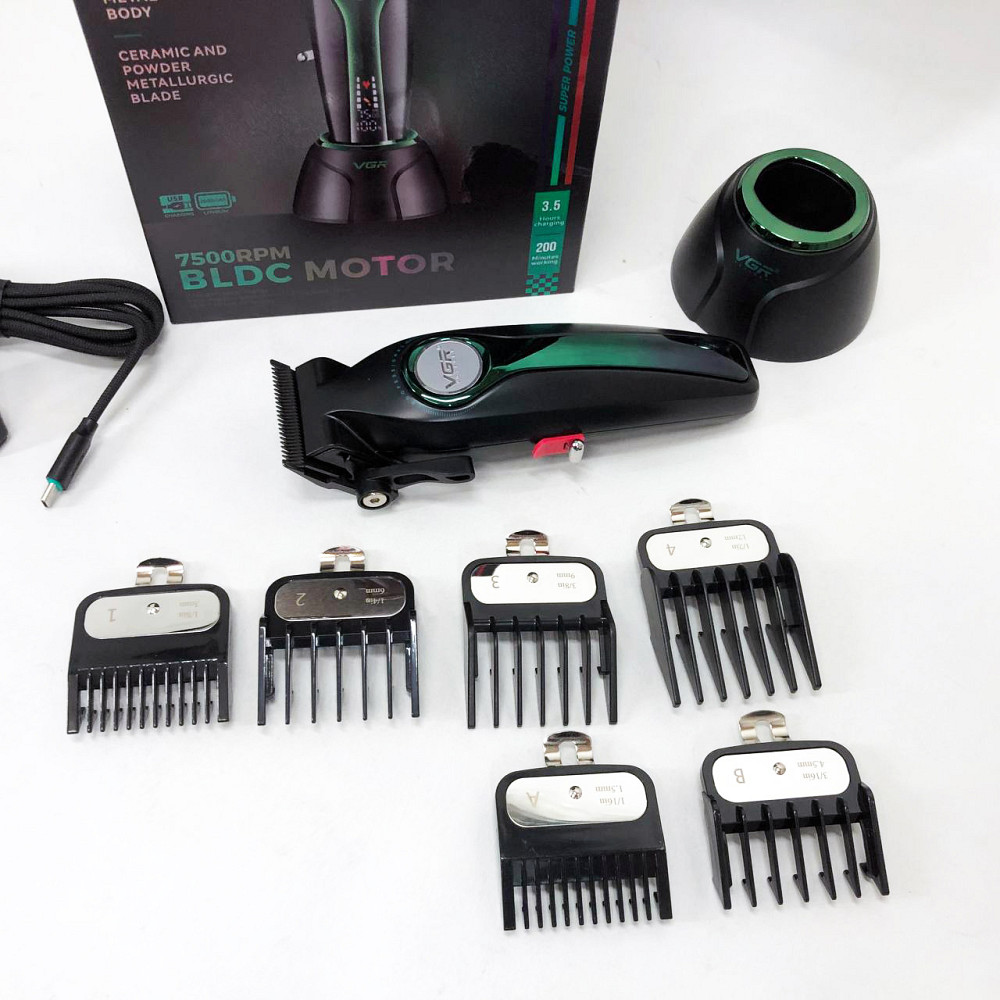 Универсальная машинка для стрижки головы и бороды VGR, Практичная машинка для стрижки волос EP-80 Львов - изображение 20