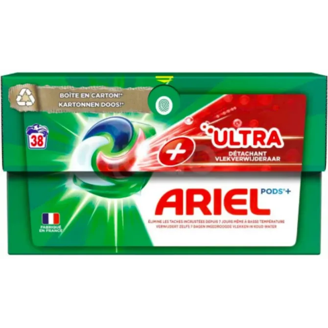 Капсулы для стирки Ariel Pods All-in-1 + Сила экстраочистки 38 шт Львов - изображение 1