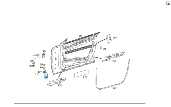 Mercedes-Benz  A2467200337 Нижня петля передніх лівих дверей CLA Shooting Brake X117 CLA C117 GLA X156 A-class W176 B-class W242 B-class W246 Одеса