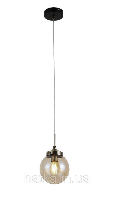 Люстра підвісна Sirius 74405/1P Antique Brass + Matte black на 1 плафон Київ - фото 1