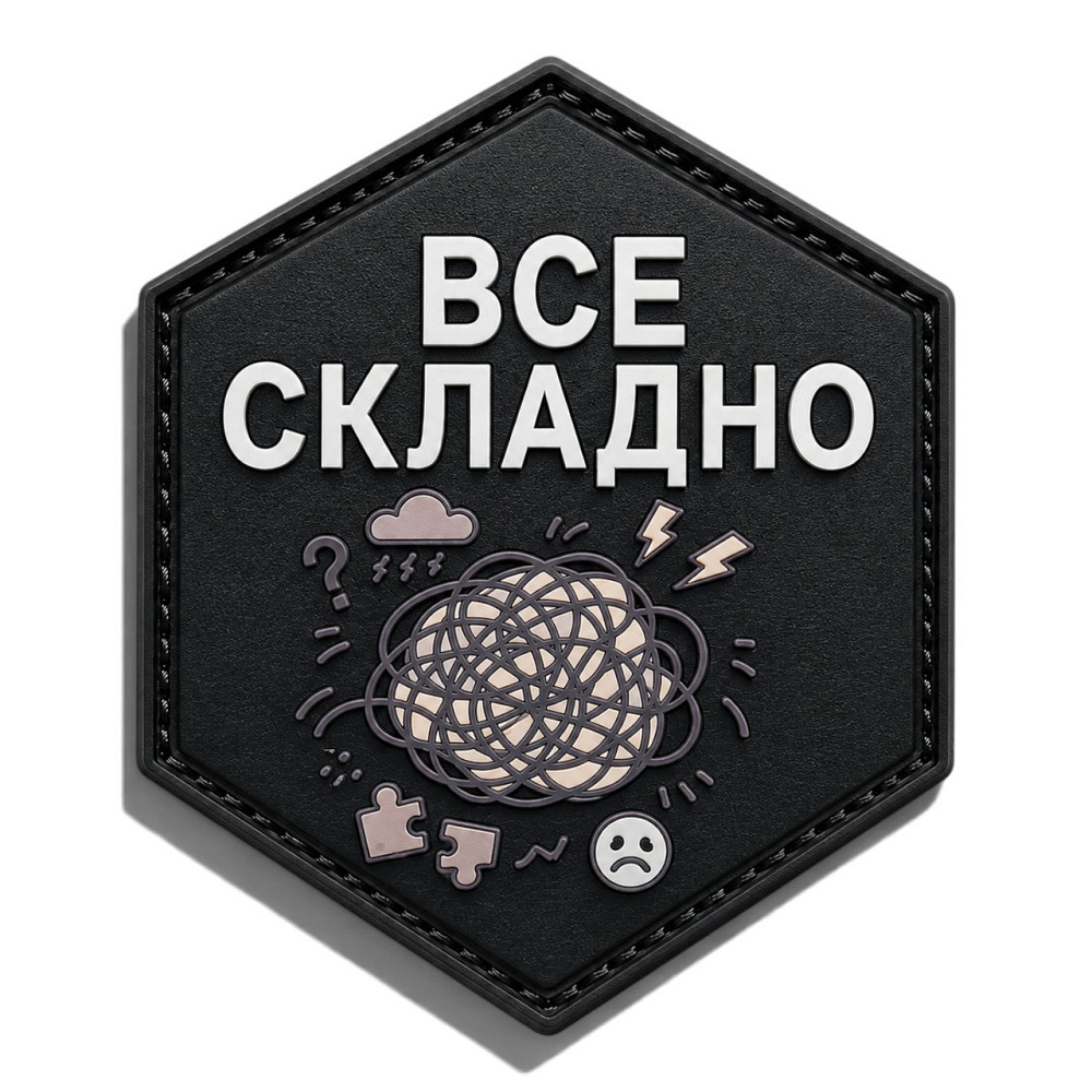 Патч / шеврон Все складно Запоріжжя - фото 1