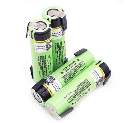 Акумулятор з нікелевими контактами Panasonic Liitokala NCR18650B 3400mAh 3.7 V (з напайками) Вінниця
