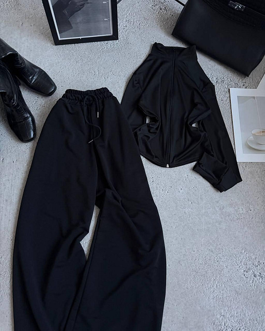 Женский стильный повседневный костюм двойка двунить Одесса - изображение 3