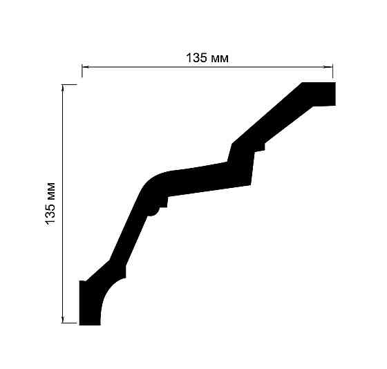 Карниз полиуретановый с орнаментом Gaudi Decor C 919 Днепр