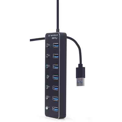 Концентратор Gembird USB 3.0 7 ports (UHB-U3P7P-01) Винница
