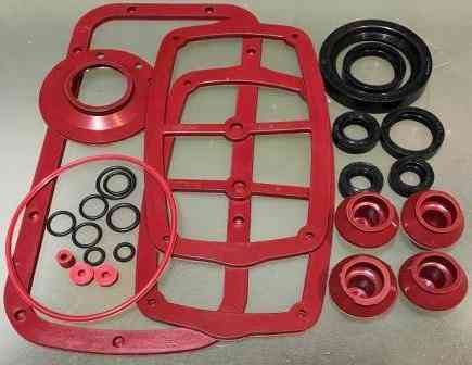 Сальники (набор) мотоцикл Днепр , Мт(полный) красный c прокладкой поддона качественныйI Мукачево