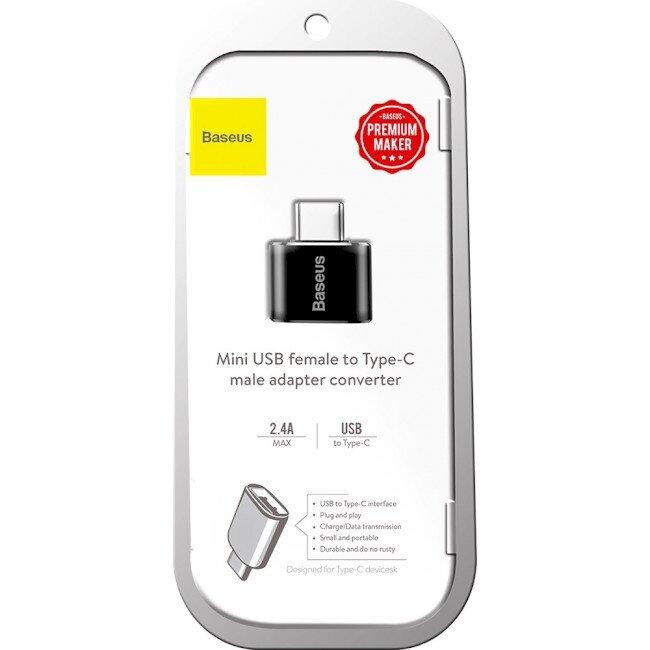 Переходник Baseus USB Female to Type-C Male Черный (CATOTG-01) Киев - изображение 3