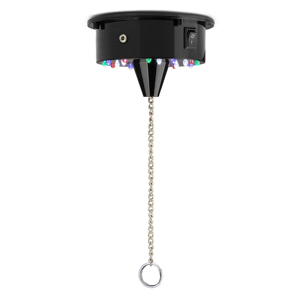 Зеркальный диско-шар FuZZIX MB30ML - 24 см мотором на аккумуляторе, пульт, светодиоды RGBW  Основа ПЛАСТИК! Ровно - изображение 8