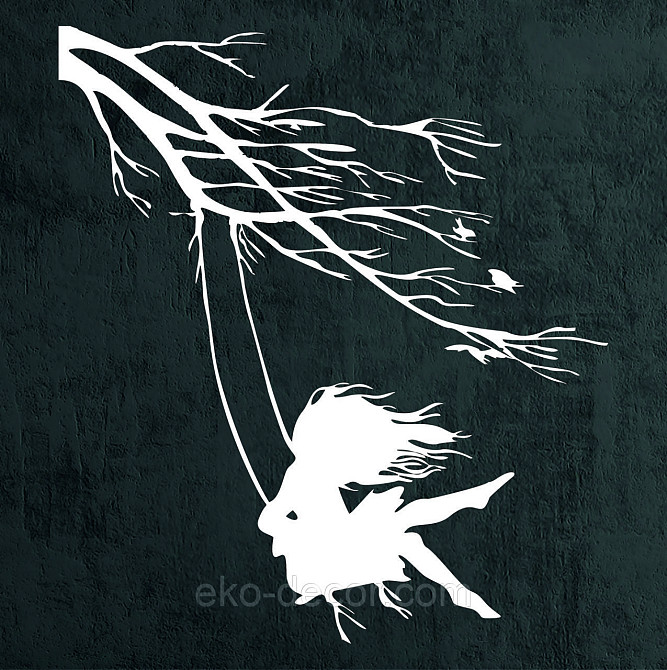 Декоративне настінне Панно «Дівчинка та голуб» Декор на стіну 70*62 см, Білий Київ - фото 10