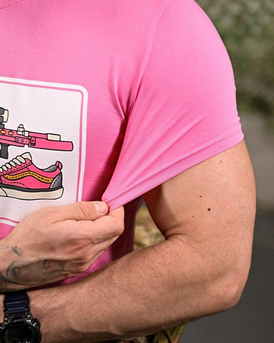 Бавовняна футболка Tactical pink ПП7756 Одеса - фото 5