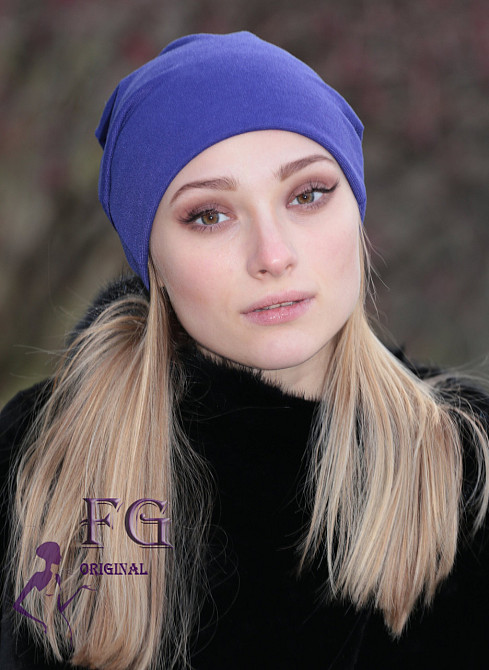 Женская шапка трикотажная оптом Киев - изображение 1
