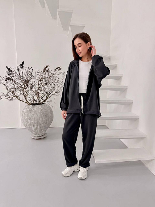 Жіночий стильний повсякденний костюм двійка, турцька петля бавовна Одеса - фото 2