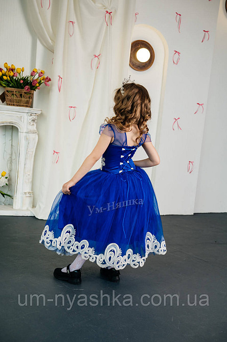 Длинное нарядное платье 3Д-кружево на 6-8 лет Кривой Рог - изображение 8