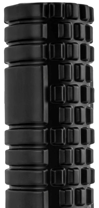 Масажний ролик (роллер) PowerPlay 4404 Massage Roller Чорний (45x14см.) Каменское - изображение 3