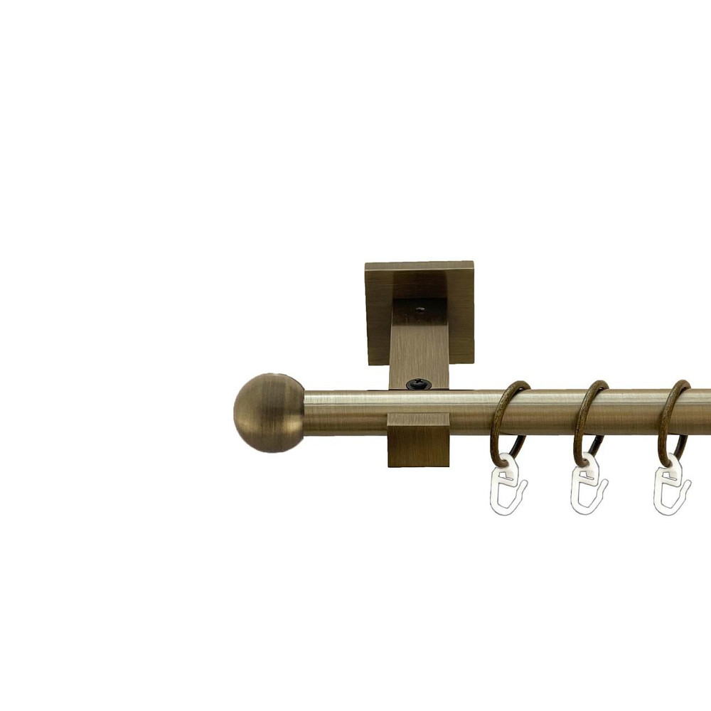 Карниз Orvit Куля Болонь металевий однорядний техно гладка труба кільце металеве Антик 19 мм 300 см (00-00026821) Львів - фото 1