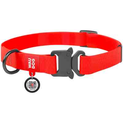 Ошейник для животных WAUDOG Waterproof с QR паспортом L Ш 25 мм Д 31-49 см(красный) (27863) Винница
