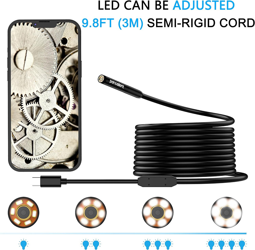 Цифровий ендоскоп для смартфона Pancellent Type-C 5м Луцьк - фото 2