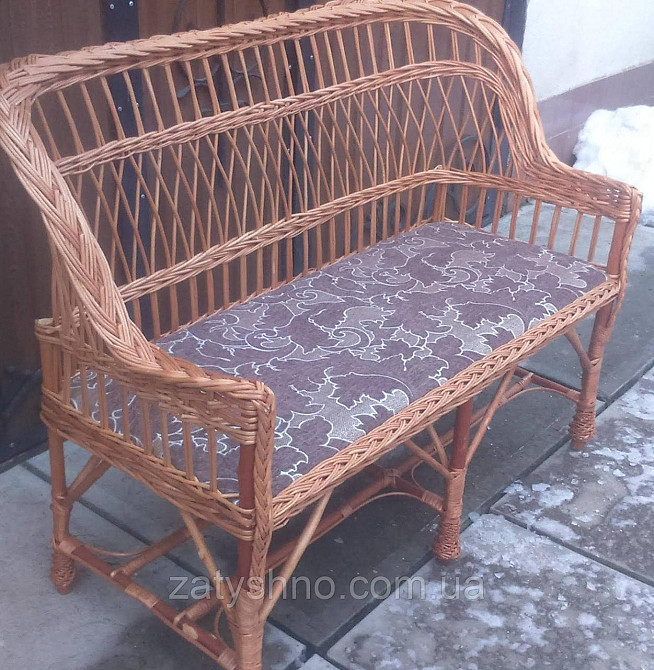 Зручний плетений диван для дачі Київ - фото 8